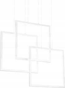 Led závesné svietidlo Ideal Lux Frame 80W 8600lm 3000K biele