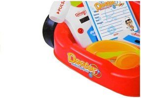 LEAN Toys Detský lekársky vozík s príslušenstvom 22 prvkov