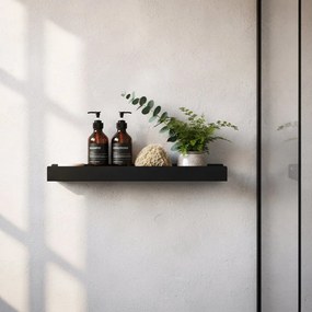 Rea Rea, kúpeľňová polica 60cm, SF04, čierna matná, REA-06004