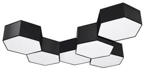 Sollux SL.1059 - Stropné svietidlo SUNDE 2xE27/60W/230V 11,5 cm čierna