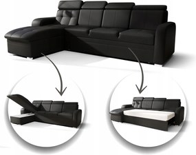 Rozkladací Roh 315 Opierky Hlavy Kontajner Funkcia Skladová Ponuka Azzurra