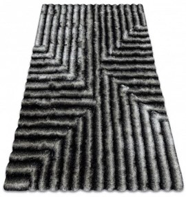Luxusný kusový koberec shaggy Jansen sivý 160x220cm