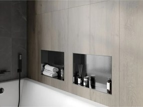 Mexen X-Wall-NR, polica na zapustenie bez príruby 45 x 30 cm, grafitová matná - 19E1453010