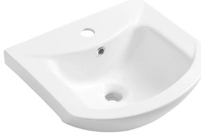 Aqualine - Zapustené umývadlo ZERO 45,5x40 cm keramika/biela