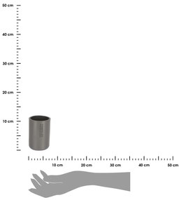 Kúpeľňový pohár Loudis, sivá, 350 ml