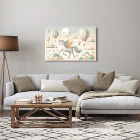 Obraz - Šťastný jednorožec (90x60 cm)