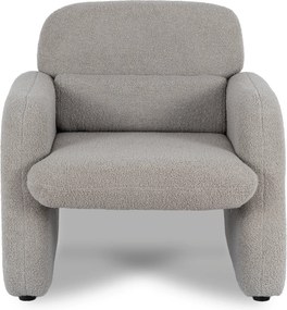 Relaxačné kreslo VARENO – sivé bouclé
