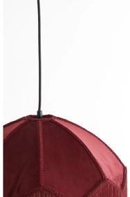 Vínové závesné svietidlo s textilným tienidlom ø 40 cm Malacia – Light &amp; Living