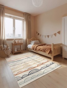 Hanse Home, Detský koberec Adventures 106431 Cream Multicolor, 120x170, viacfarebná, detská izba