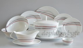 Thun obedová súprava Sylvie čiary 27-dielná