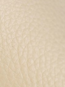 Stolička Foley - koženka, drevené nohy orech - Krémová