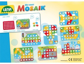 Lena Mozaika klobúčik doprava 3,2 cm hladký 36ks + predlohy 7ks pre najmenších v krabici 33x24x4 24m+ 35633