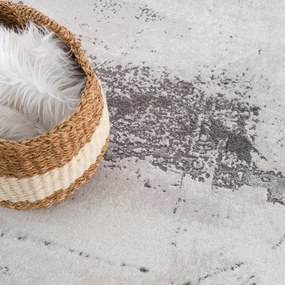 Dekorstudio Moderný okrúhly koberec CHIC 176 - sivý Priemer koberca: 120cm