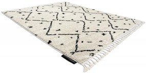 Dywany Łuszczów, Kusový koberec Berber Tetuan B751 cream, 140x190, biela, obývacia izba