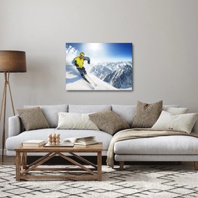 Obraz - Lyžiar (70x50 cm)