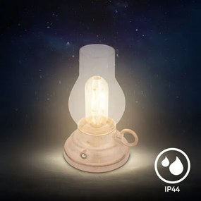 Brilo - LED stmievateľná vonkajšia nabíjateľná stolná lampa KANEA LED/1,5W/5V IP44 1200 mAh béžová