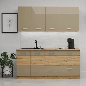 Kuchynská Linka Artisan Cappuccino 180 cm bez pracovnej dosky