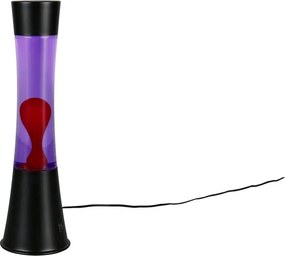 Čierna LED lávová lampa (výška 39,5 cm) Etna – Reality