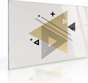 Sklenený obraz - Geometrické tvary N⁰4 (70x50 cm)
