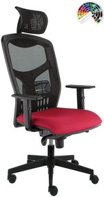 ALBA Kancelárska stolička YORK SIEŤ ŠÉF čalúnenie KOŽA