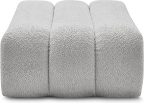 Svetlosivá podnožka z textílie buklé Azra – Bobochic Paris