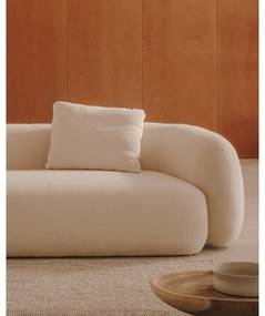 Krémová ženilková rohová pohovka (ľavý roh/s leňoškou) Martina – Kave Home