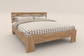 Amara Beds Masívna posteľ Tesa z buku s originálnym čelom, 180x200 cm, prevedenie BO101