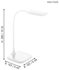 Eglo 98247 - LED Stmievateľná stolná lampa MASSERIE LED/3,4W/230V