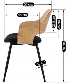 PROXIMA.store - Dizajnová jedálenská stolička ORBI