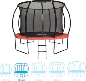 Marimex | Trampolína Marimex Premium 305 cm + vnútorná ochranná sieť + schodíky ZADARMO | 19000111