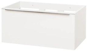 Mereo, Mereo Mailo, kúpeľňová skrinka 81cm, biela, chróm madlo, MER-CN516S