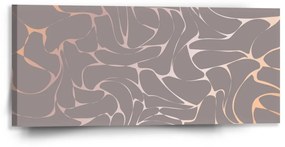 Sablio Obraz Béžové vzorce - 110x50 cm