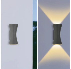 Brilagi - LED vonkajšie nástenné svietidlo BICON LED/10W/230V antracit IP44