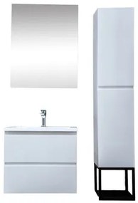 Kúpeľňová zostava s umývadlom SAT B-Way biela lesk KSETBWAY3, 1 ks