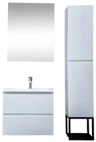 Kúpeľňová zostava s umývadlom SAT B-Way biela lesk KSETBWAY3