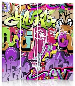 Gario Paraván Graffiti abstrakcia Rozmery: 145 x 170 cm, Prevedenie: Klasický paraván