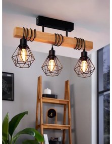 Eglo 44074 - Prisadený luster TOWNSHEND 3xE27/60W/230V