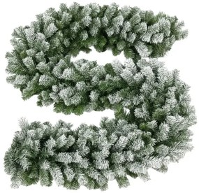 Ruhhy Vianočná girlanda zasnežená 2,7 m HQ Premium