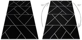 Koberec EMERALD 7543  čierno / strieborný