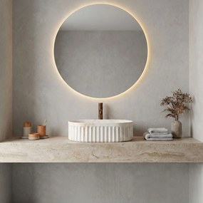 Rea Georgia, umývadlo na dosku 555×350×145 mm, béžová imitácia kameňa, REA-U3542