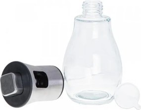 Dávkovač oleja s rozstrekovačom 200 ml - strieborný