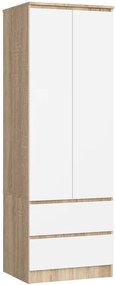 Skriňa STAR S 60 cm 2D 2SZ sonoma / biela