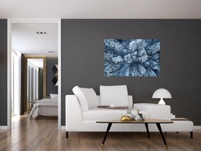 Obraz - Zasnežený les (90x60 cm)
