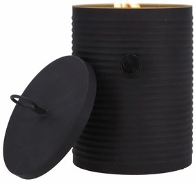 Plynový lampáš COSI Iconic, kov čierny ~ Ø16 x výška 30 cm
