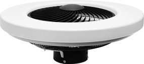 Toolight Toolight, LED stropné svietidlo s ventilátorom APP1552-C, čierna-biela, OSW-05181