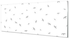 Obraz na akrylátovom skle Šedej vtákov 120x60 cm