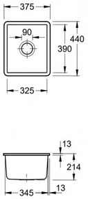 Villeroy & Boch Subway 375 Bílá keramika