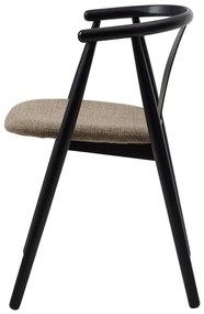 Čierna/béžová jedálenská stolička Relate – Unique Furniture