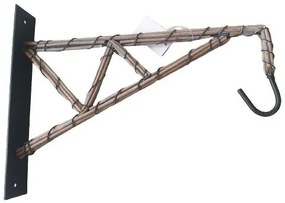 Závesný kovový hák s dreveným obmotáním - 30 * 4 * 36cm