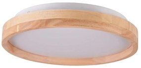 Kúpeľňové stropné LED svietidlo, 12 W, 230 V, Ø 27 cm, IP44, dub